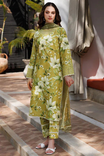 Farasha | Printed Essentials | Marigold Haze - Aqsa Fabrics
