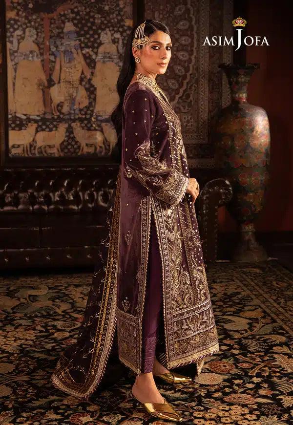 Asim Jofa | Makhmal Wedding Velvet 23 | AJMM-06 - Aqsa Fabrics