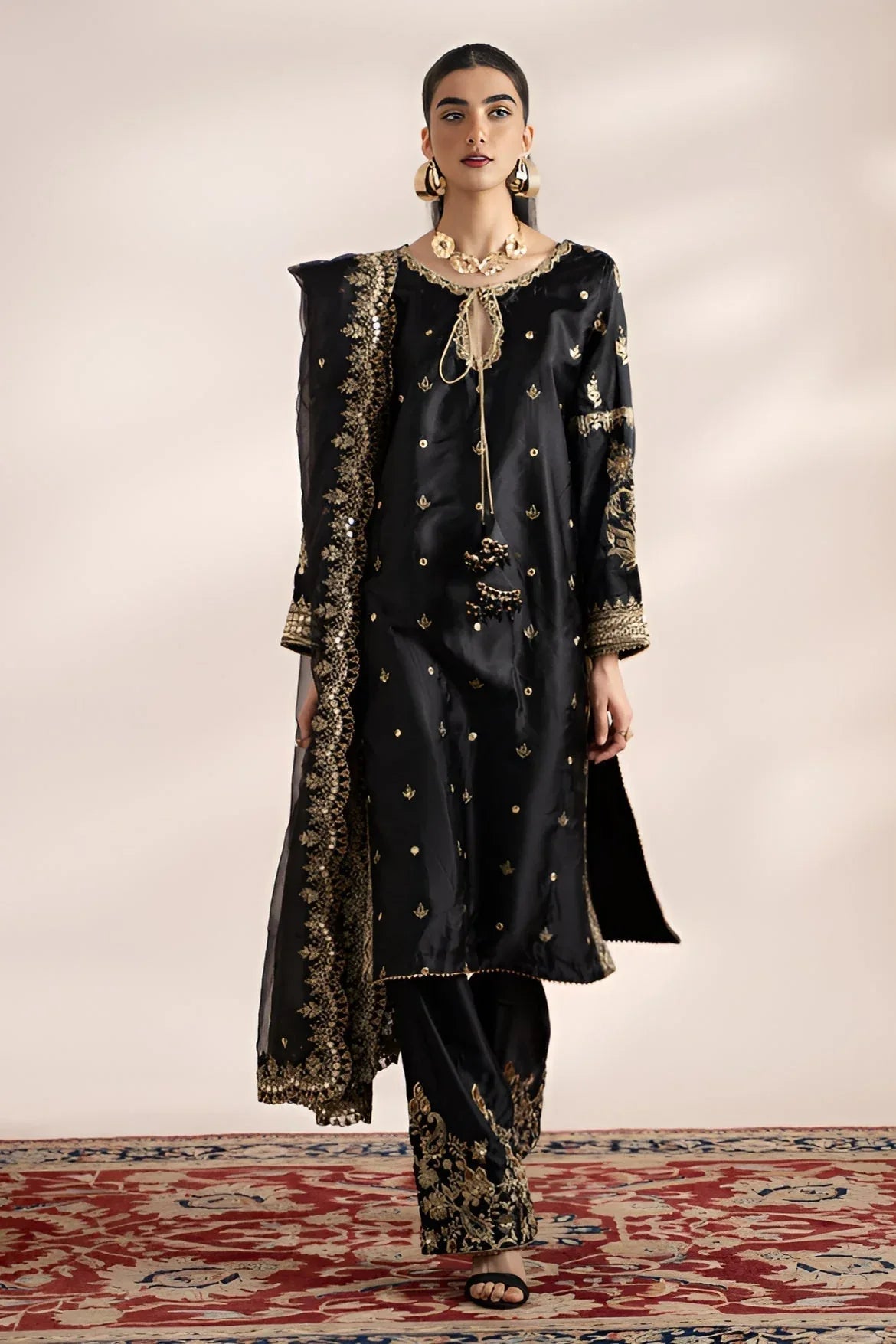Charizma | Festive Pret | STM23-02 BLACK - Aqsa Fabrics