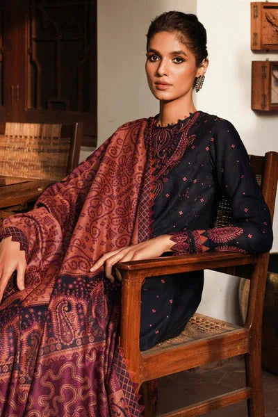 Jazmin | Winter Edition 24 | SLUB KHADDAR UW-0074 - Aqsa Fabrics