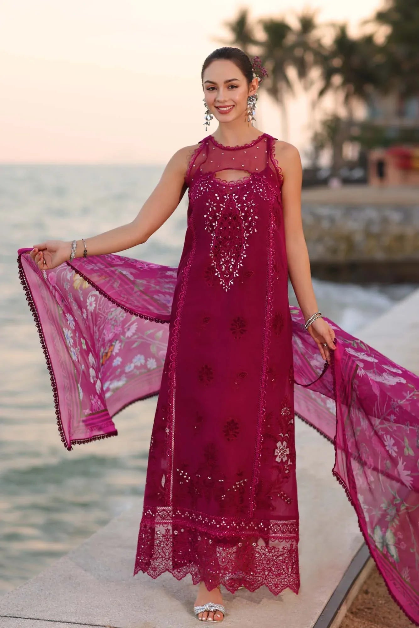 Noor by Saadia Asad | Eid Luxury Laserkari 25 | D9-A - Aqsa Fabrics