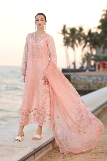 Noor by Saadia Asad | Eid Luxury Laserkari 25 | D3-B - Aqsa Fabrics