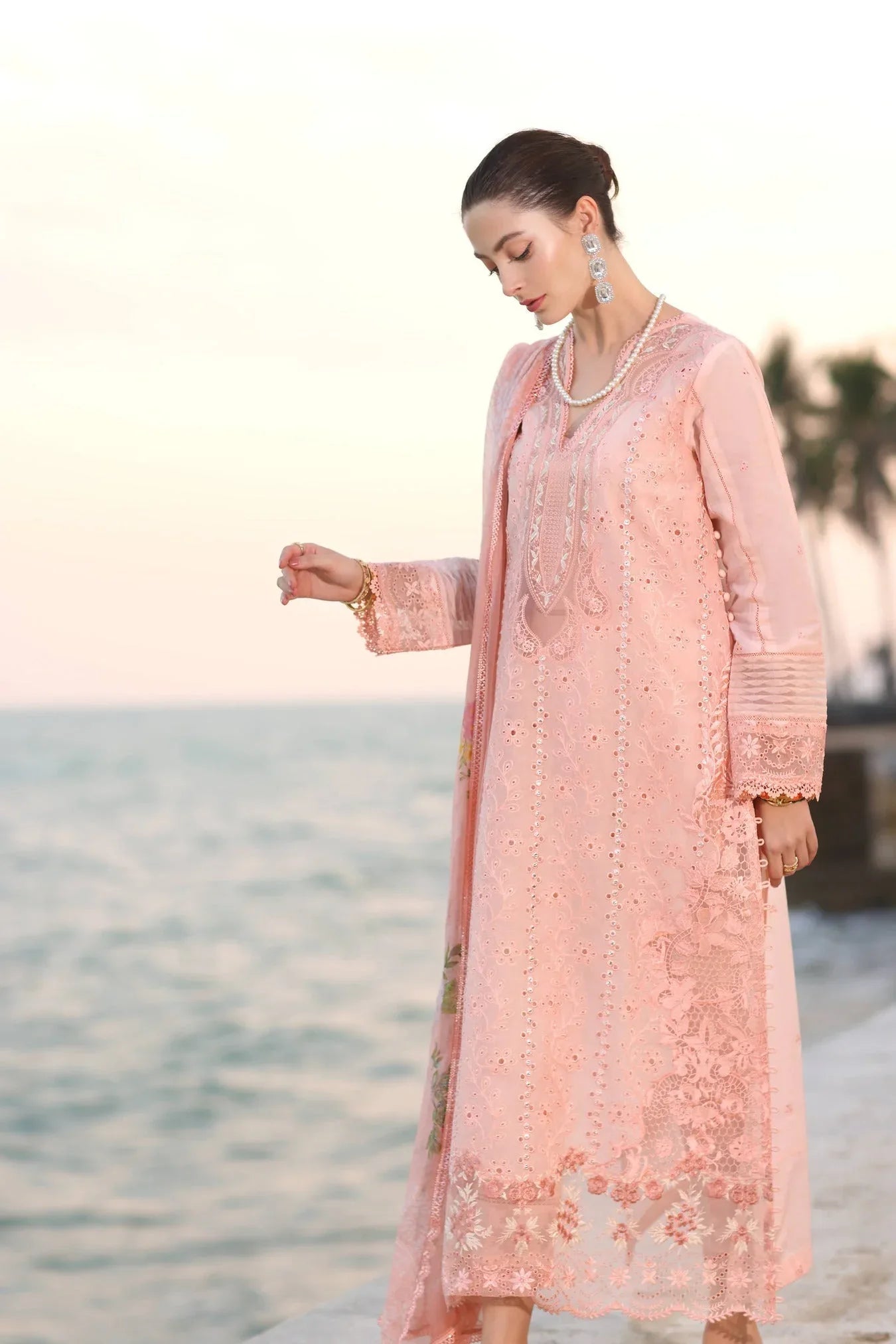 Noor by Saadia Asad | Eid Luxury Laserkari 25 | D3-B - Aqsa Fabrics