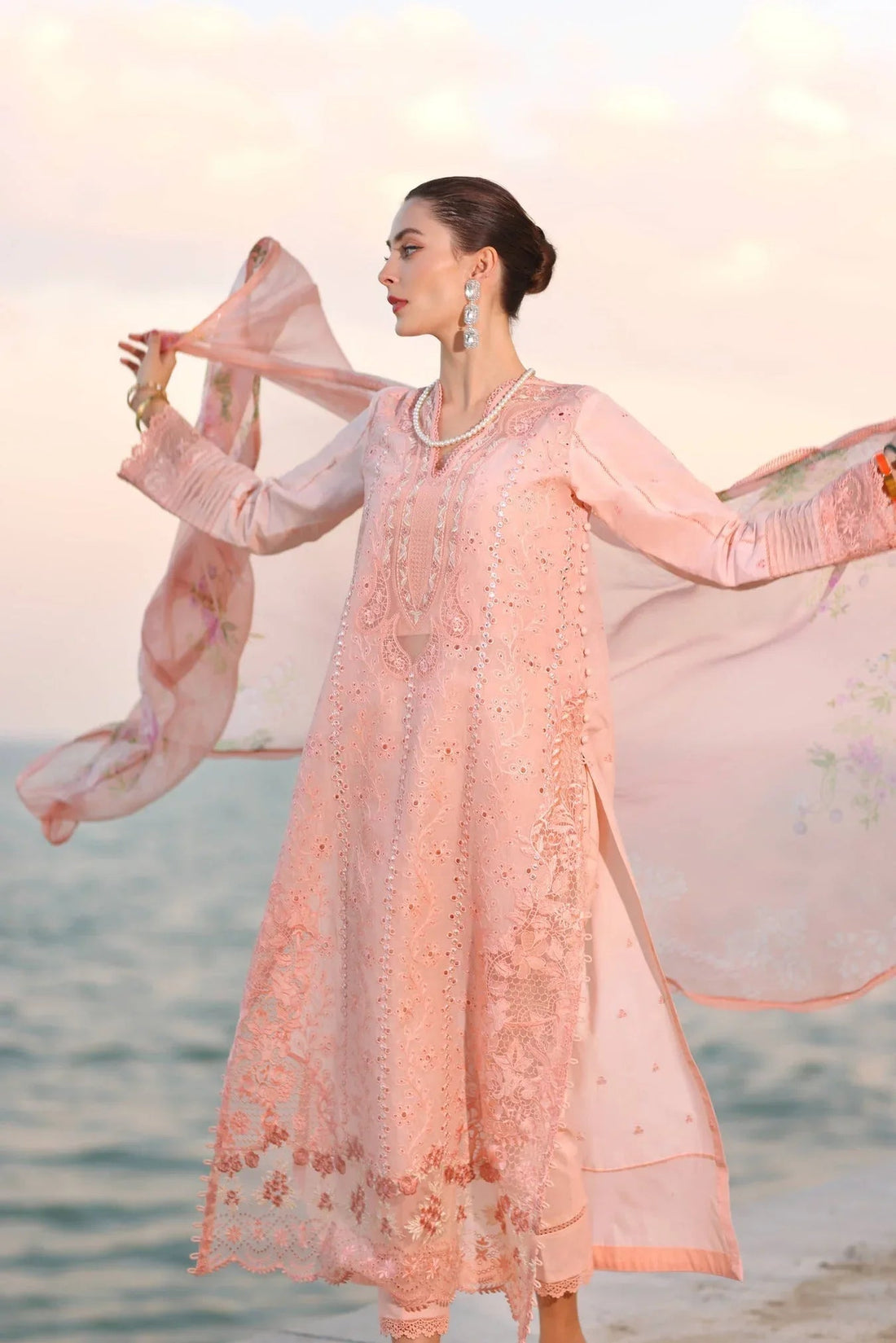 Noor by Saadia Asad | Eid Luxury Laserkari 25 | D3-B - Aqsa Fabrics