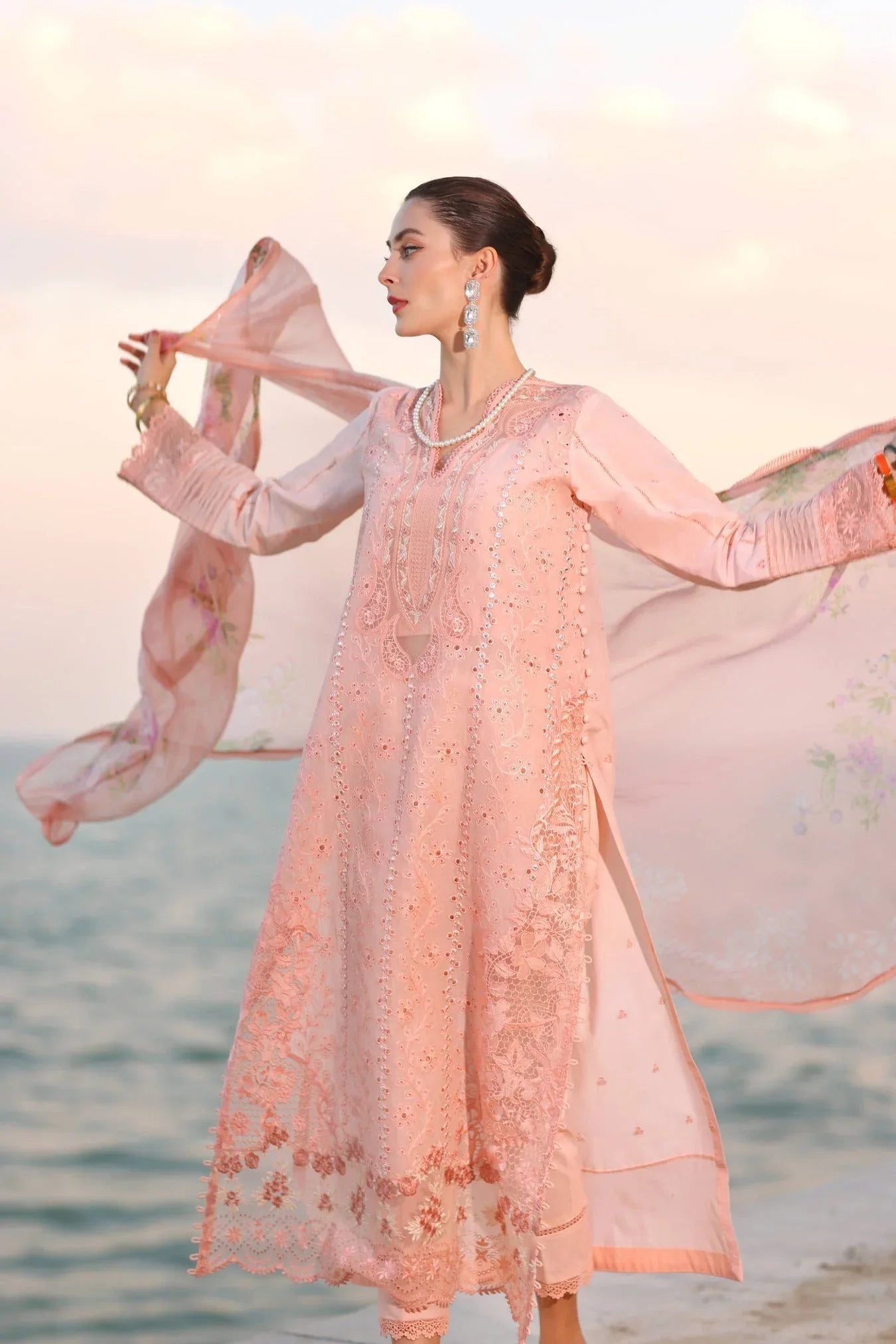 Noor by Saadia Asad | Eid Luxury Laserkari 25 | D3-B - Aqsa Fabrics