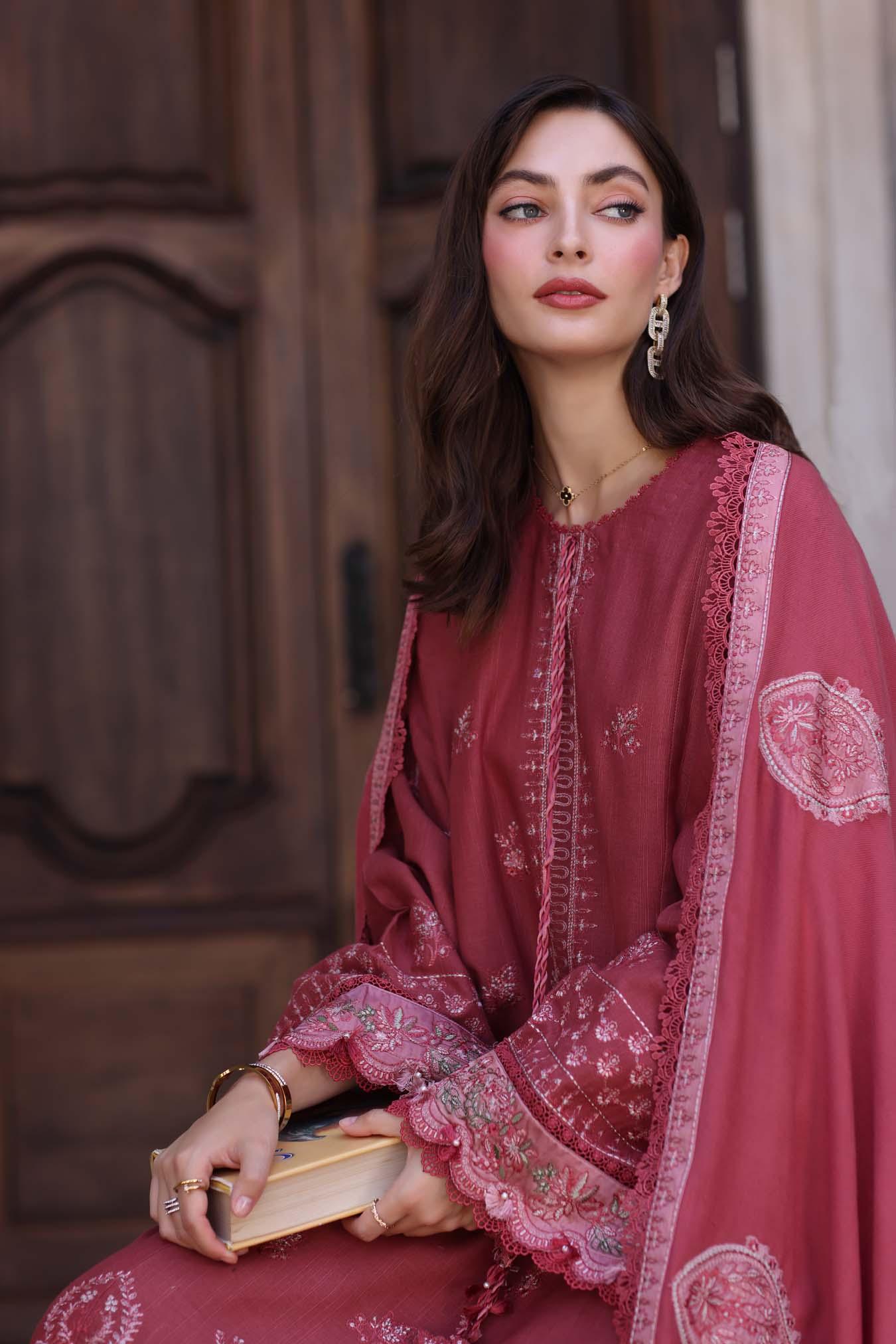 Noor by Saadia Asad | Winter Pashmina 25 | Sienna - Aqsa Fabrics
