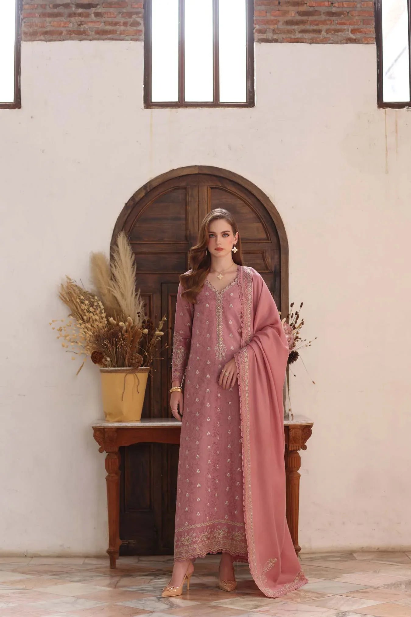 Noor by Saadia Asad | Winter Pashmina 25 | Aveline - Aqsa Fabrics