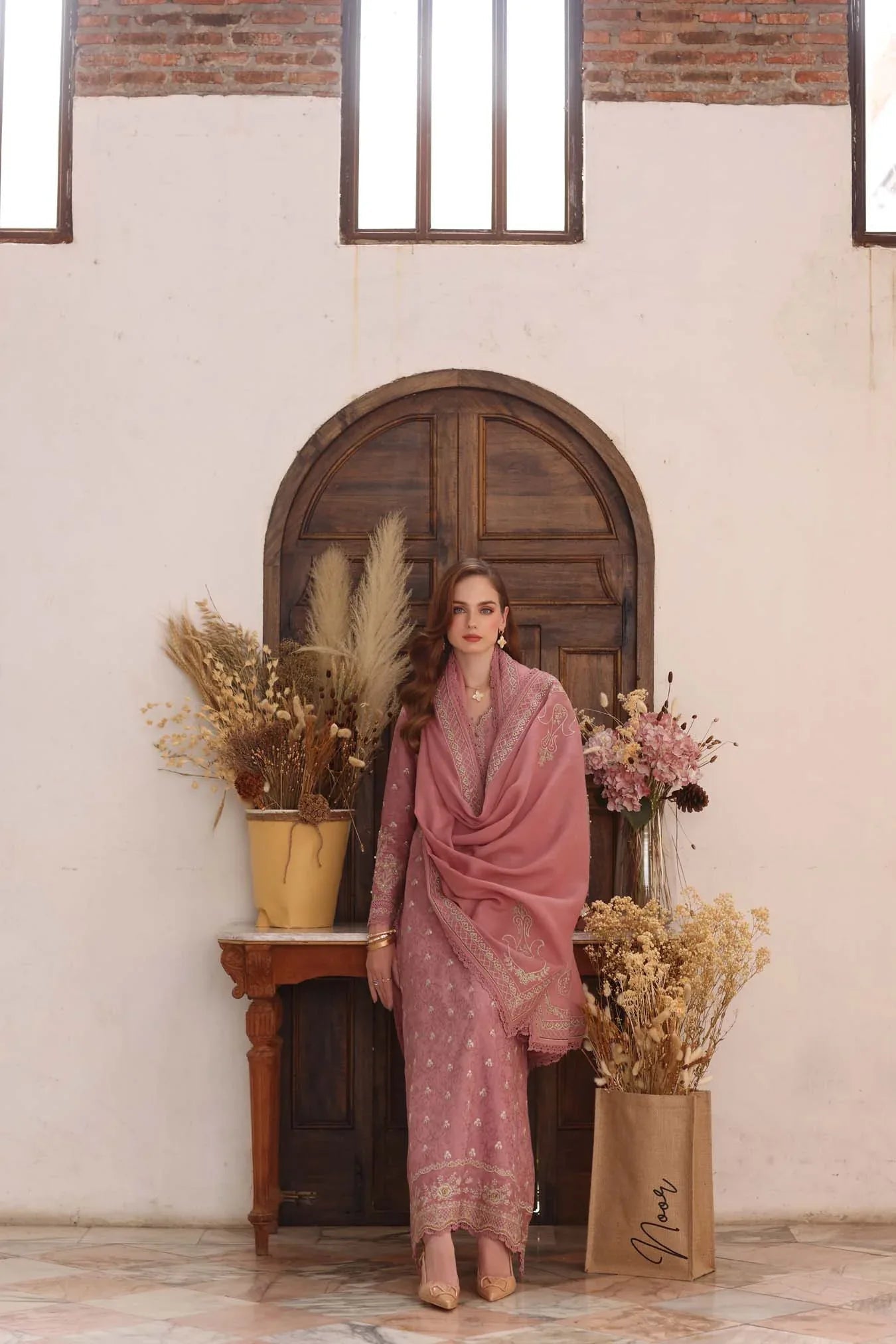 Noor by Saadia Asad | Winter Pashmina 25 | Aveline - Aqsa Fabrics