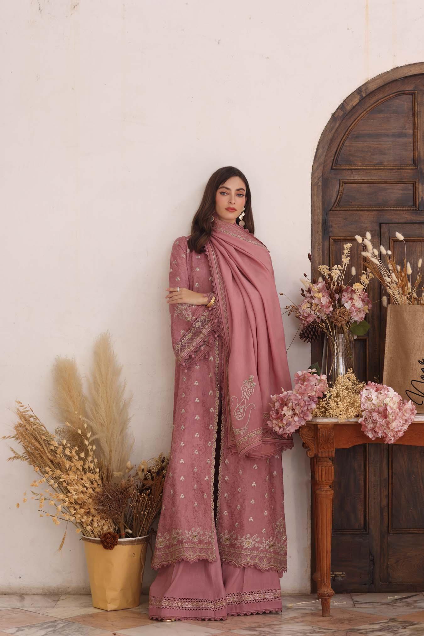 Noor by Saadia Asad | Winter Pashmina 25 | Aveline - Aqsa Fabrics