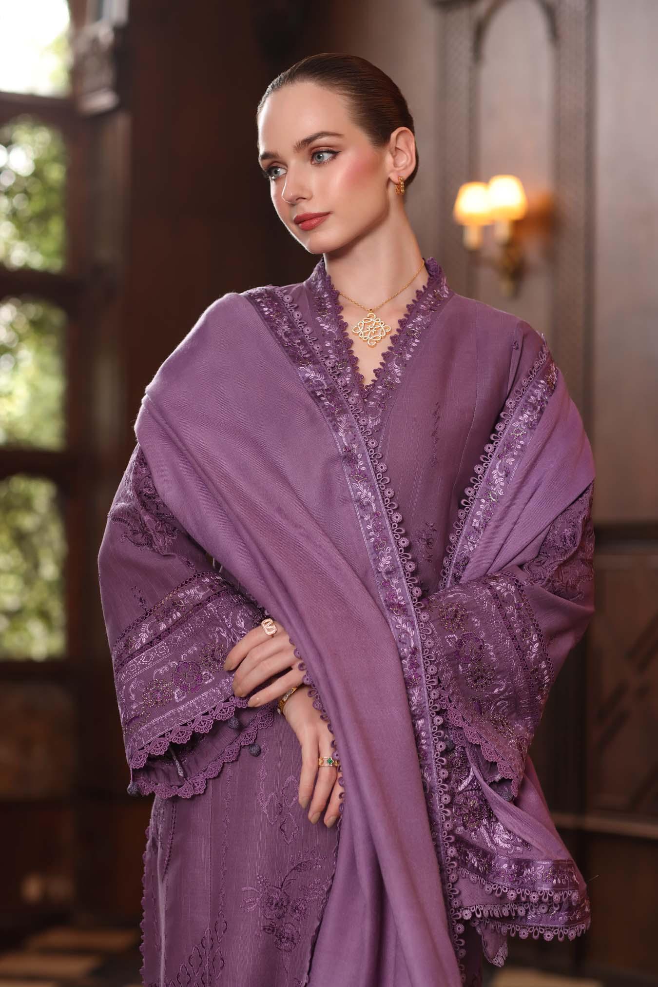 Noor by Saadia Asad | Winter Pashmina 25 | Serenity - Aqsa Fabrics