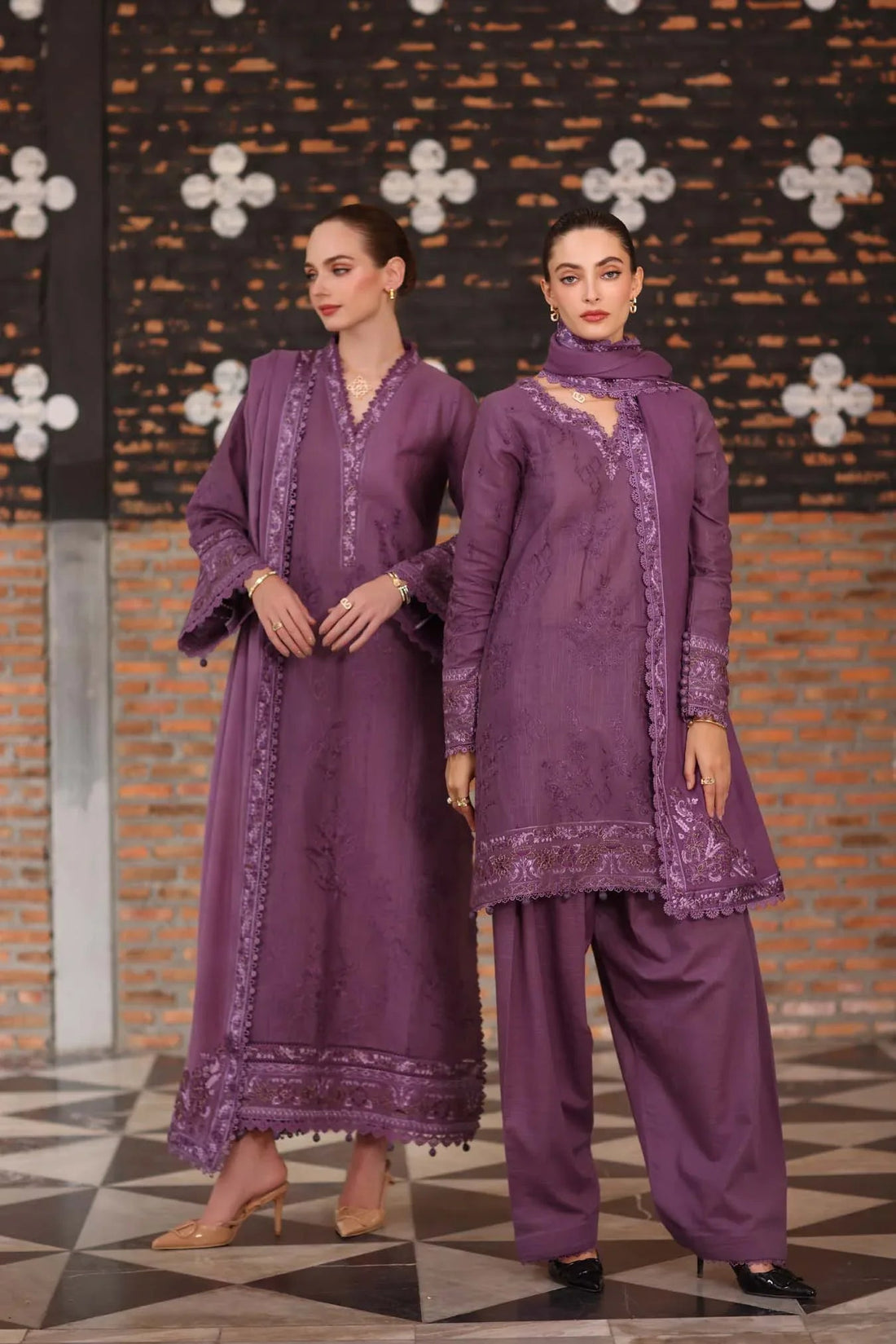 Noor by Saadia Asad | Winter Pashmina 25 | Serenity - Aqsa Fabrics
