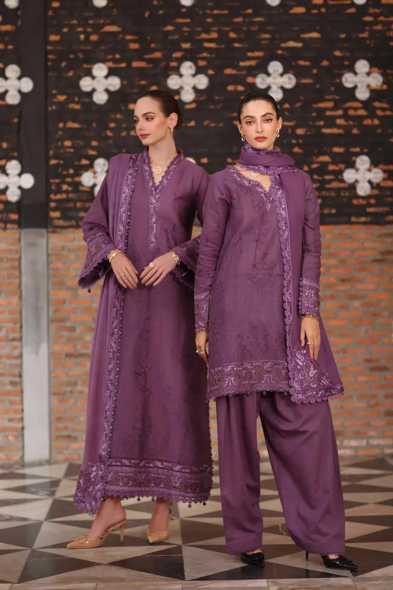 Noor by Saadia Asad | Winter Pashmina 25 | Serenity - Aqsa Fabrics