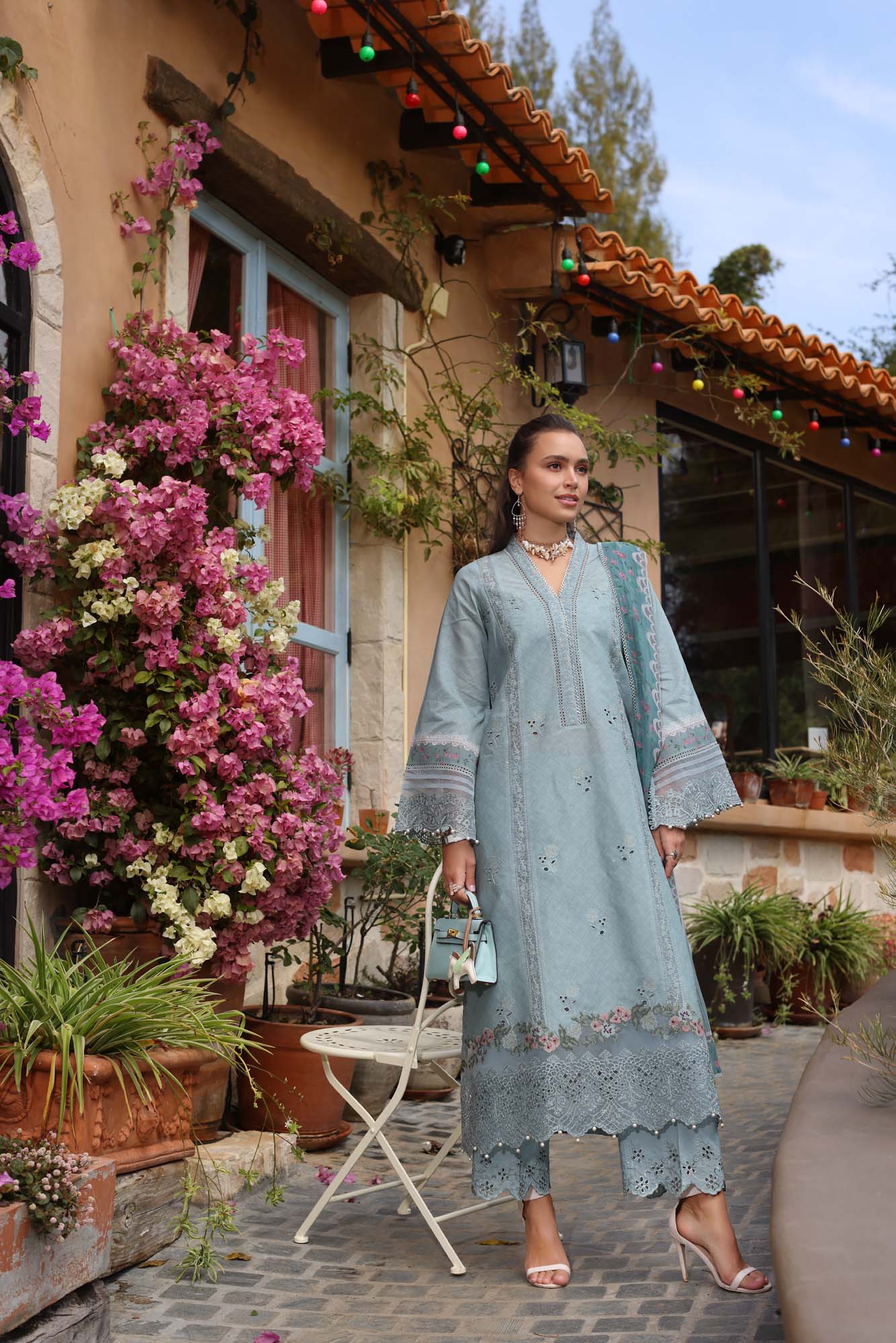 Noor by Saadia Asad | Luxe Chikankari 25 | D5-B - Aqsa Fabrics