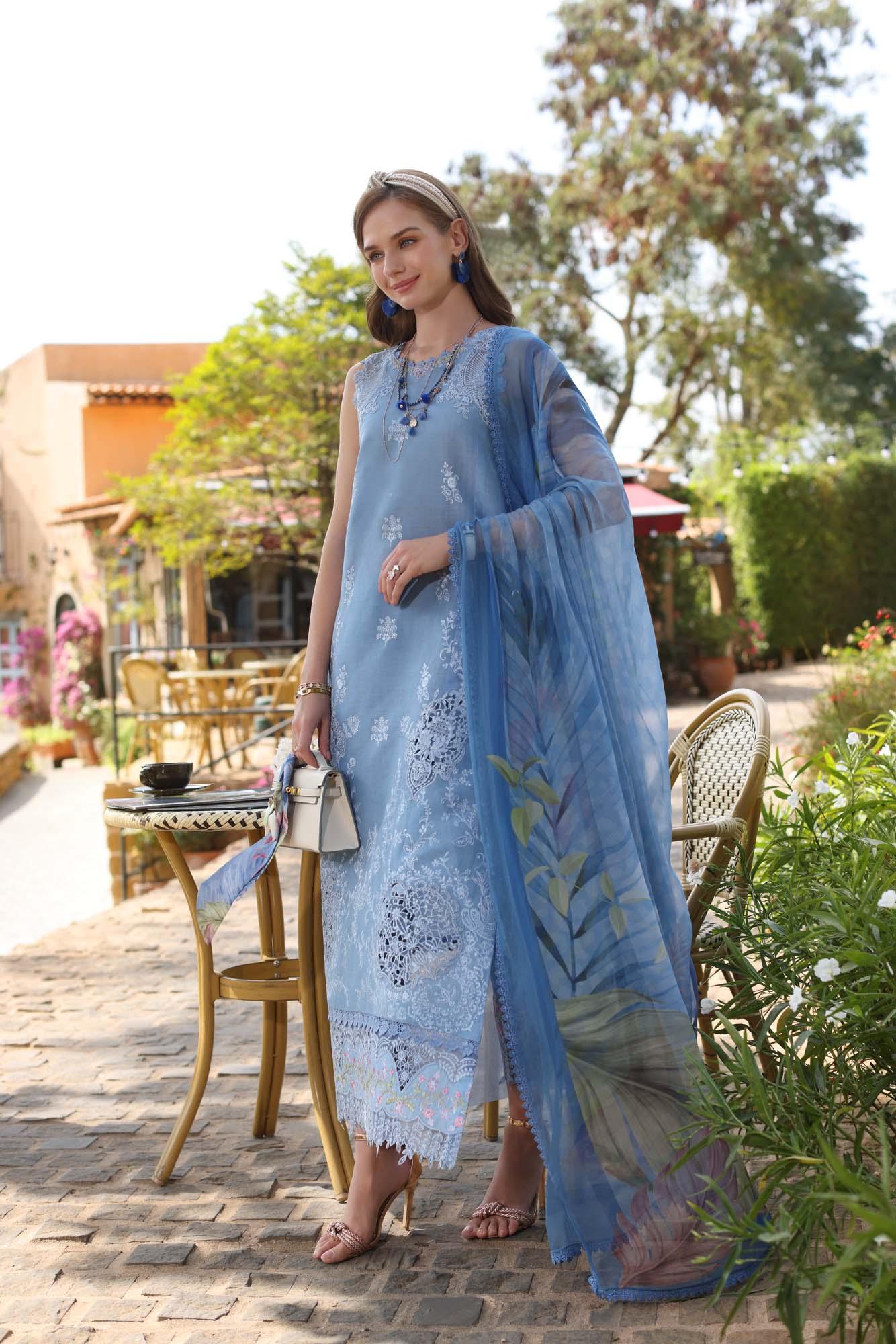 Noor by Saadia Asad | Luxe Chikankari 25 | D4-B - Aqsa Fabrics