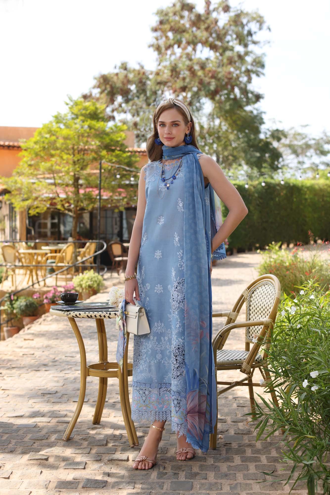 Noor by Saadia Asad | Luxe Chikankari 25 | D4-B - Aqsa Fabrics