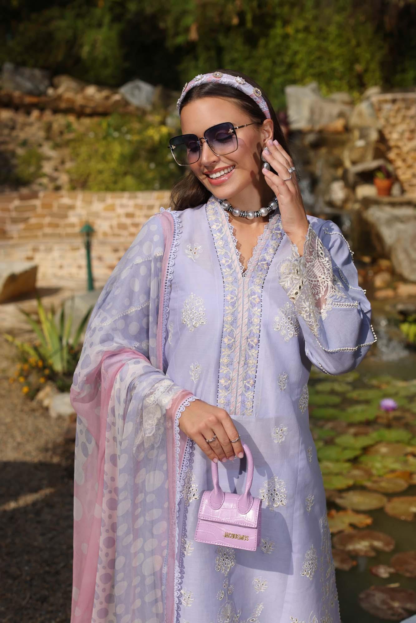Noor by Saadia Asad | Luxe Chikankari 25 | D3-A - Aqsa Fabrics