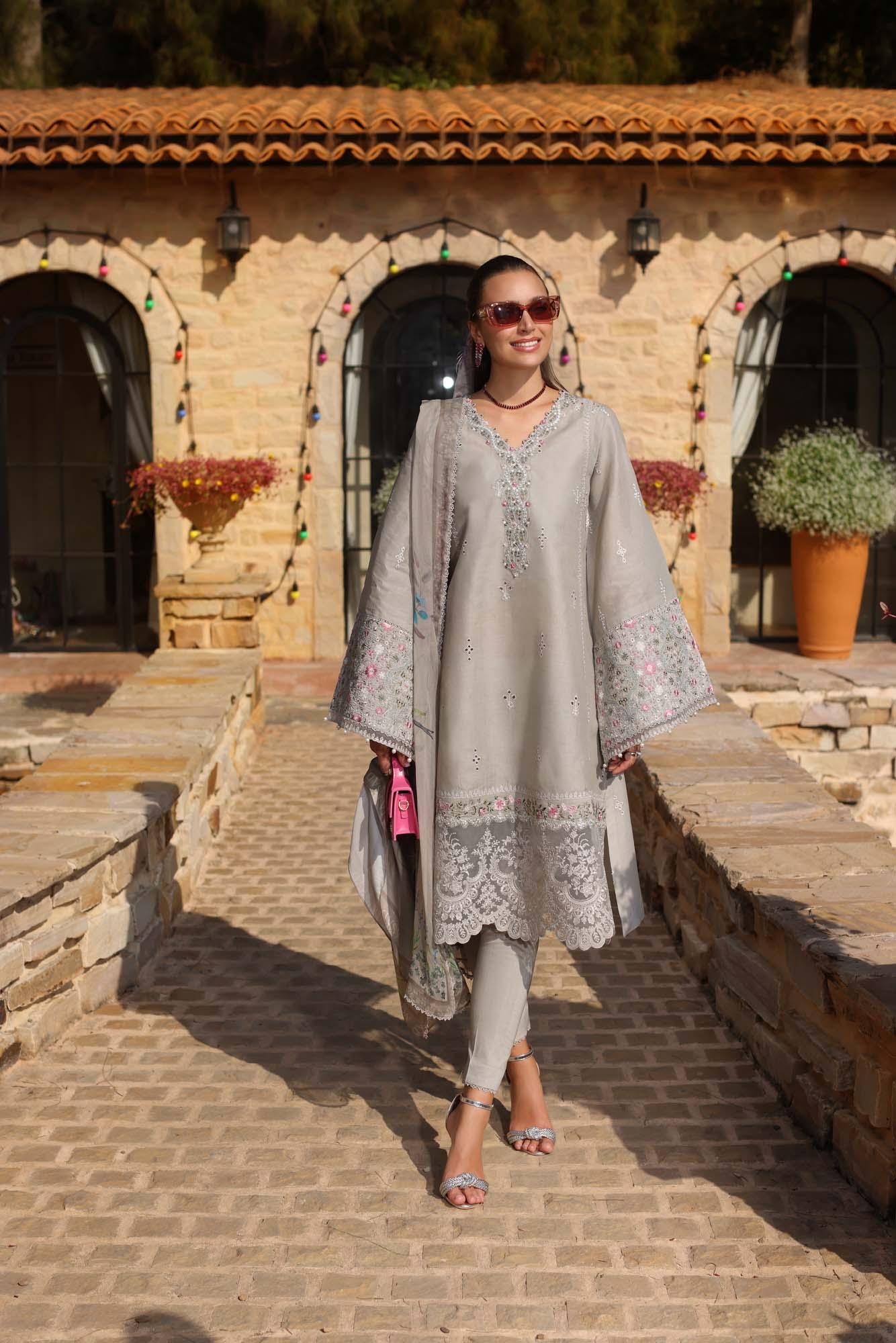 Noor by Saadia Asad | Luxe Chikankari 25 | D1-B - Aqsa Fabrics
