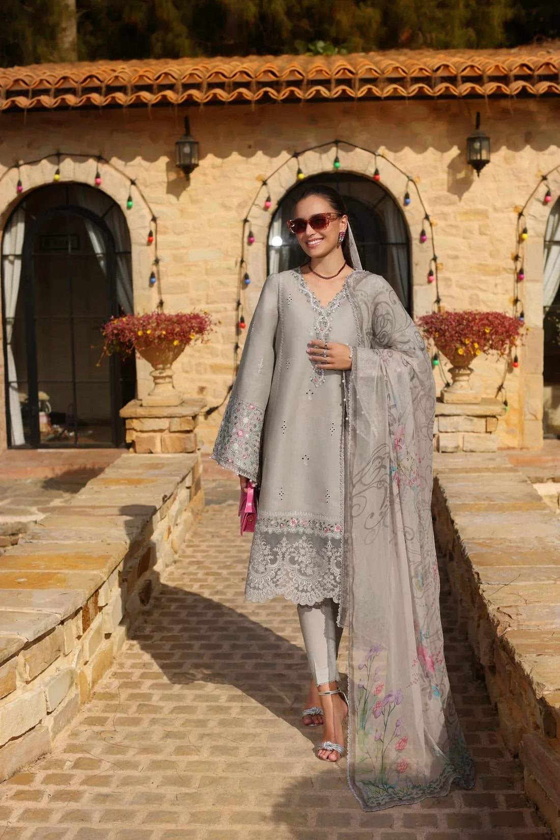 Noor by Saadia Asad | Luxe Chikankari 25 | D1-B - Aqsa Fabrics