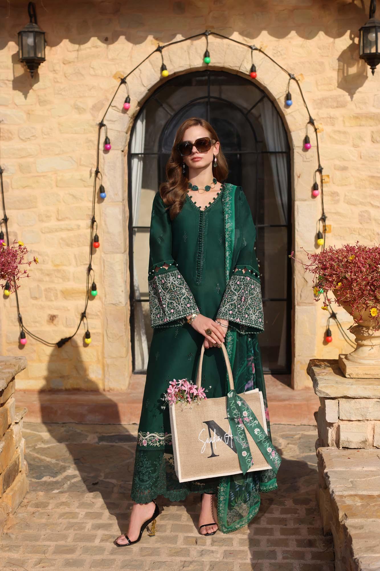 Noor by Saadia Asad | Luxe Printkari | D1-A