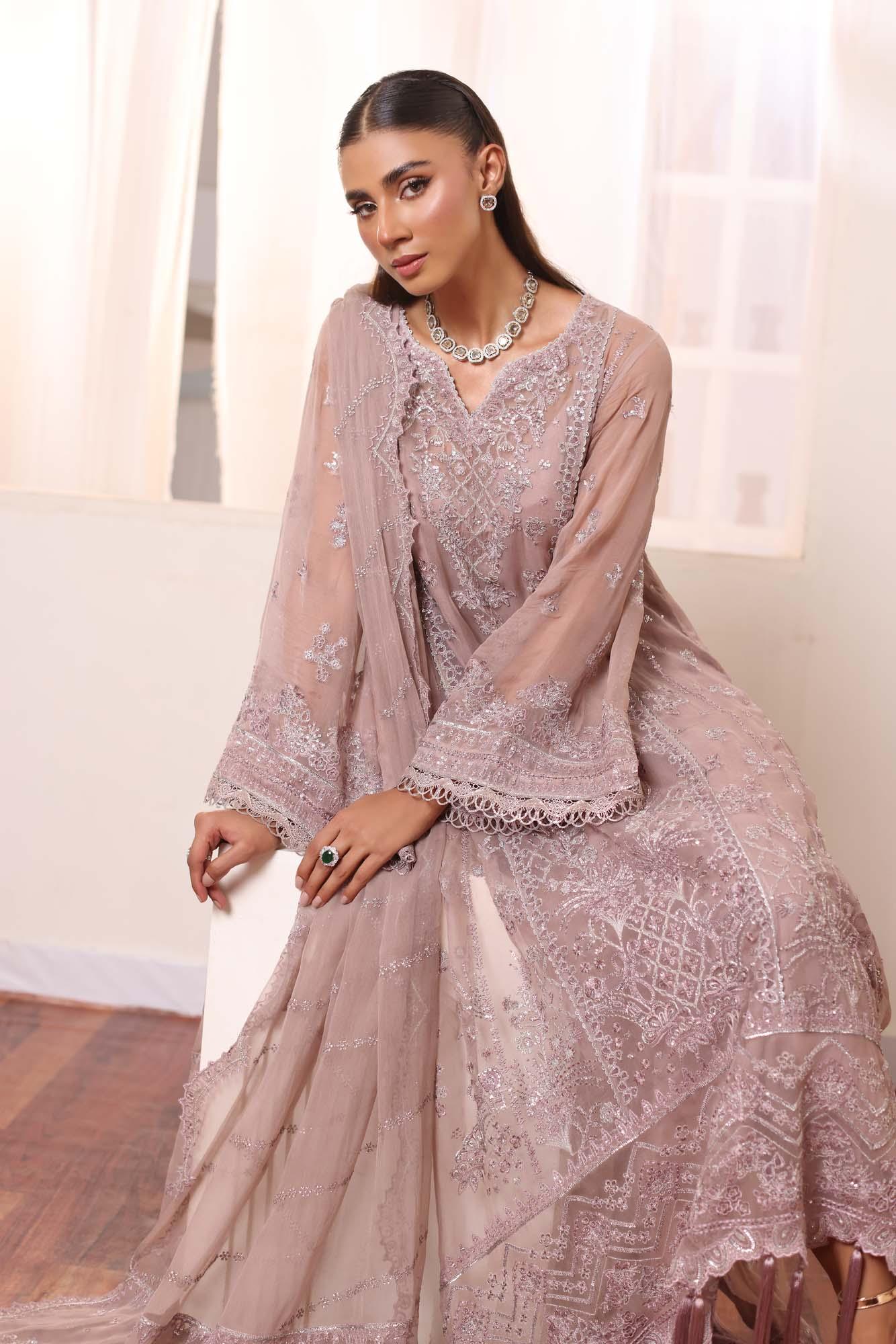 Noor by Saadia Asad | Noor Chiffon De Luxe | D7 - Aqsa Fabrics