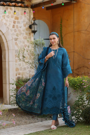Noor by Saadia Asad | Luxe Chikankari 25 | D8-B - Aqsa Fabrics