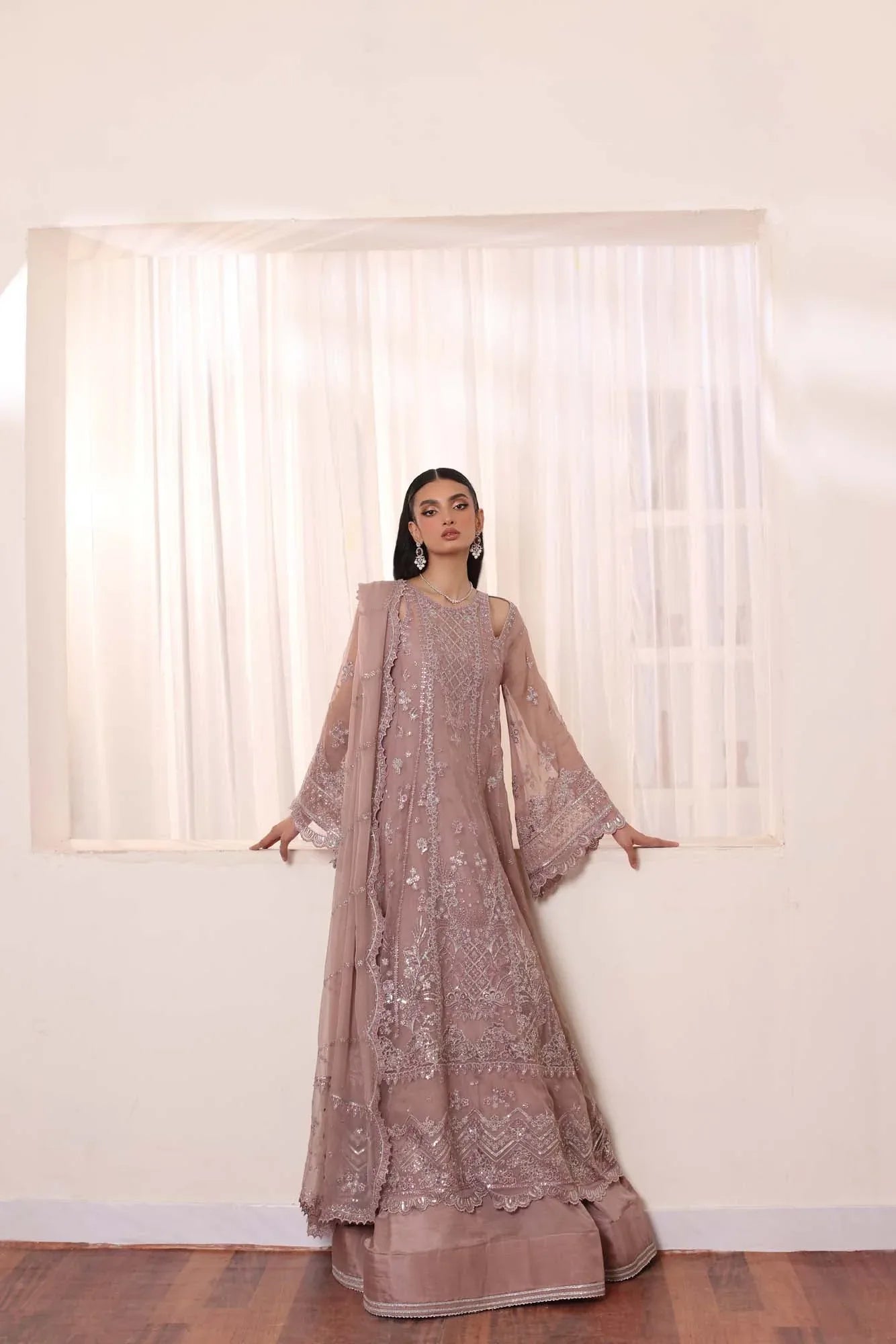 Noor by Saadia Asad | Noor Chiffon De Luxe | D7 - Aqsa Fabrics