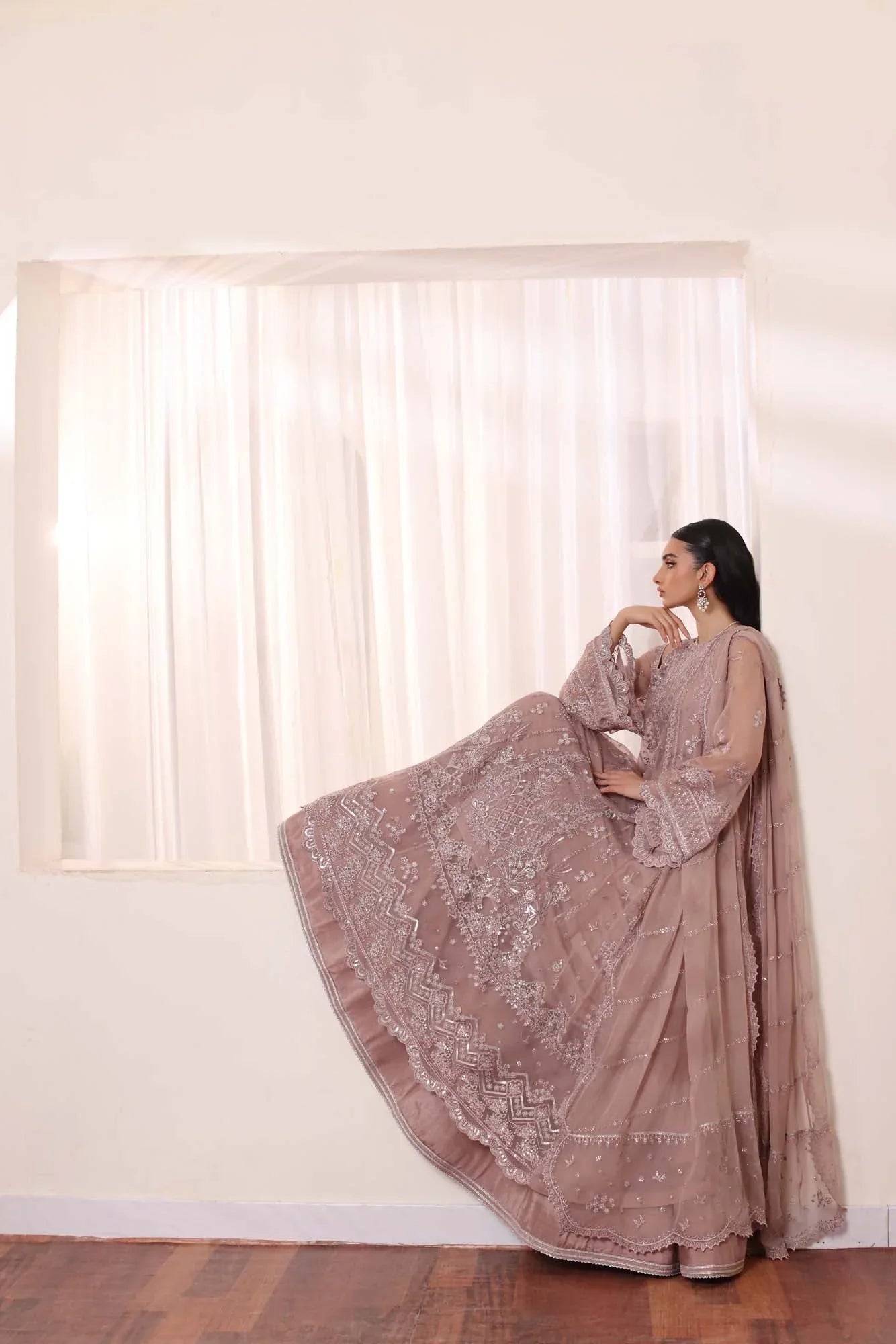 Noor by Saadia Asad | Noor Chiffon De Luxe | D7 - Aqsa Fabrics