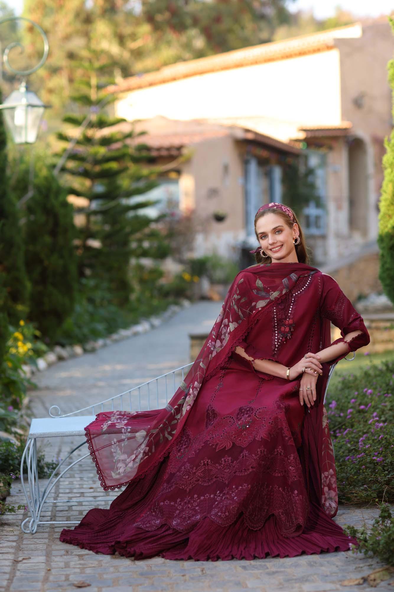 Noor by Saadia Asad | Luxe Chikankari 25 | D6-A - Aqsa Fabrics