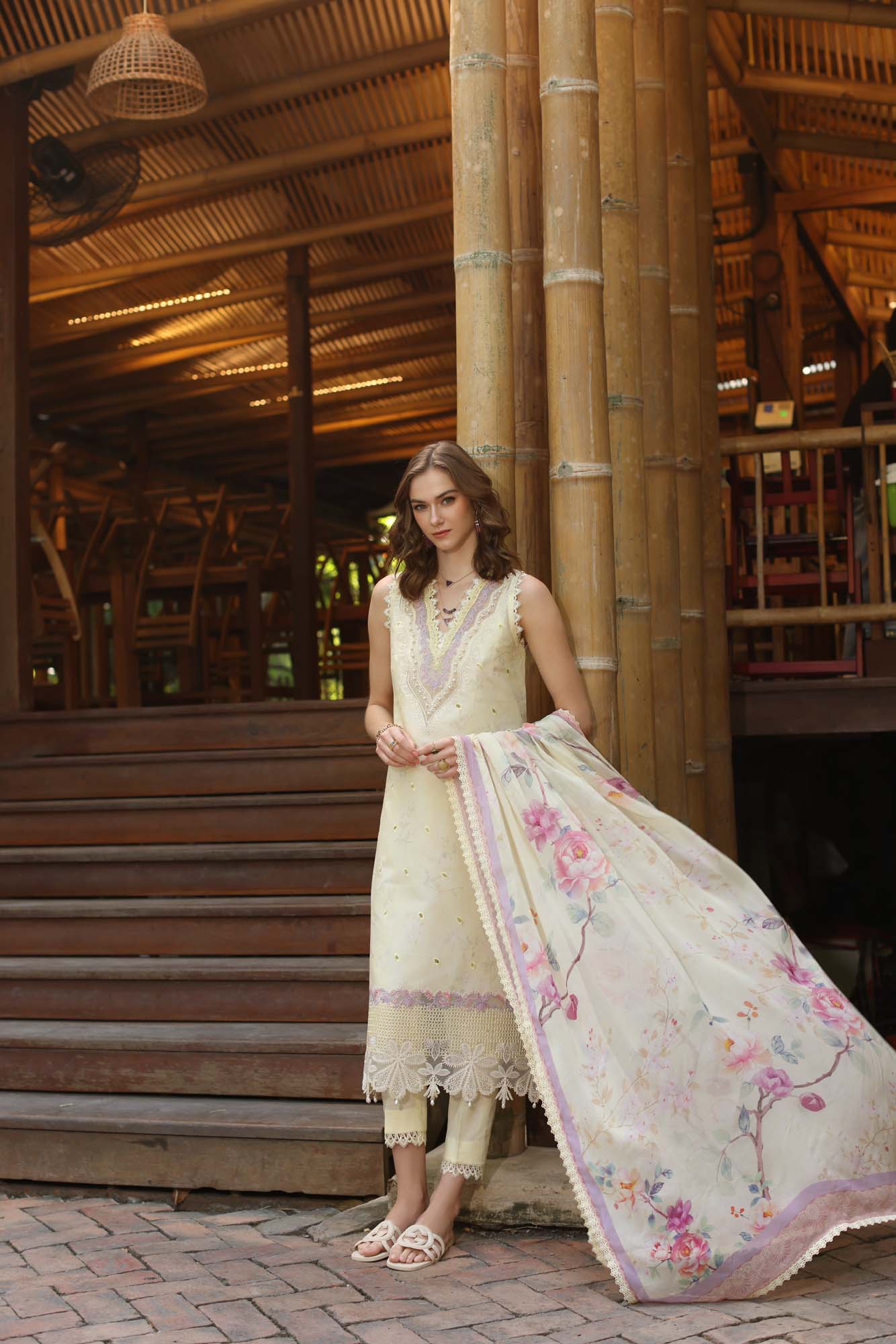 Noor by Saadia Asad | Eid Luxe Printedkari | D9-A - Aqsa Fabrics
