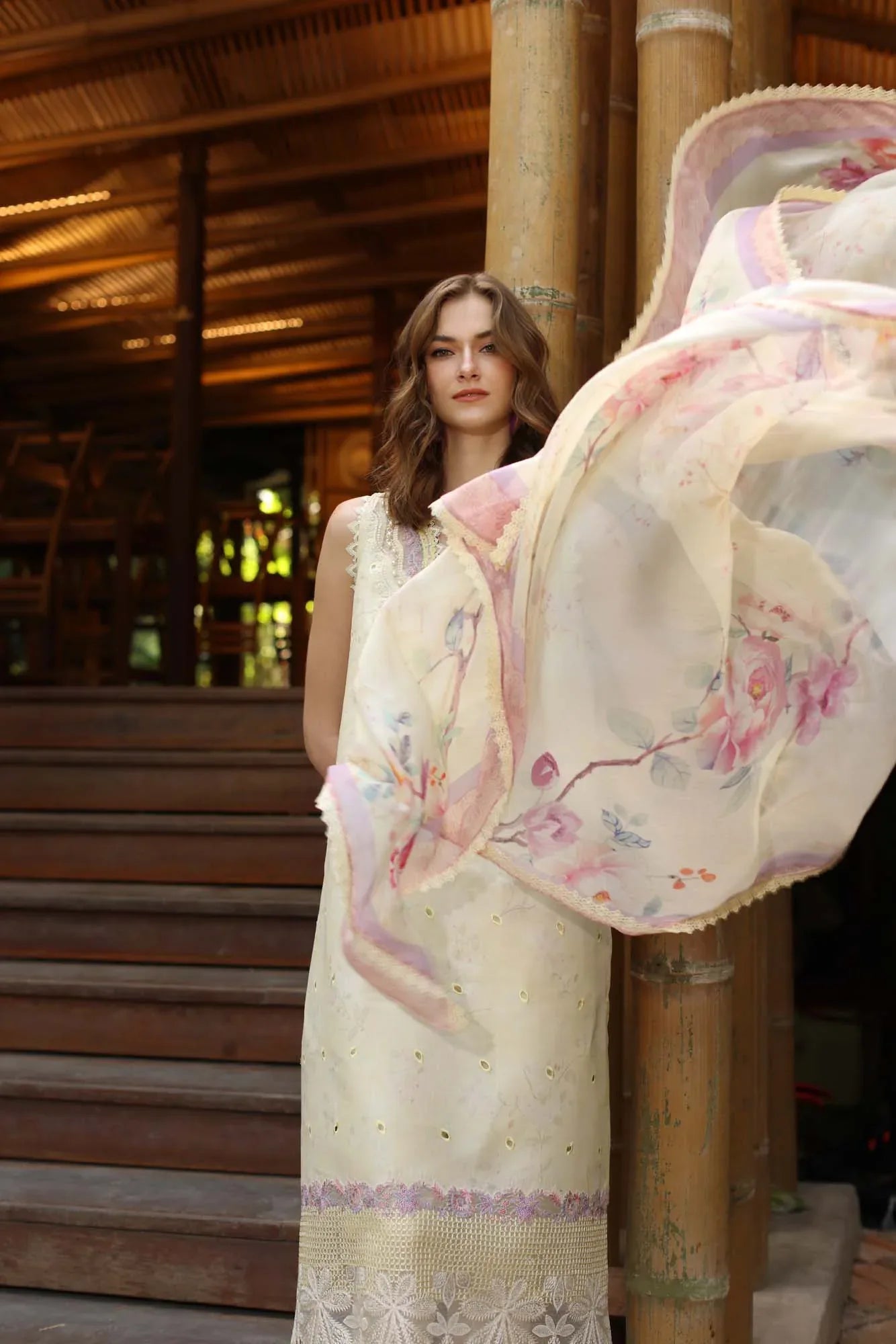 Noor by Saadia Asad | Eid Luxe Printedkari | D9-A - Aqsa Fabrics