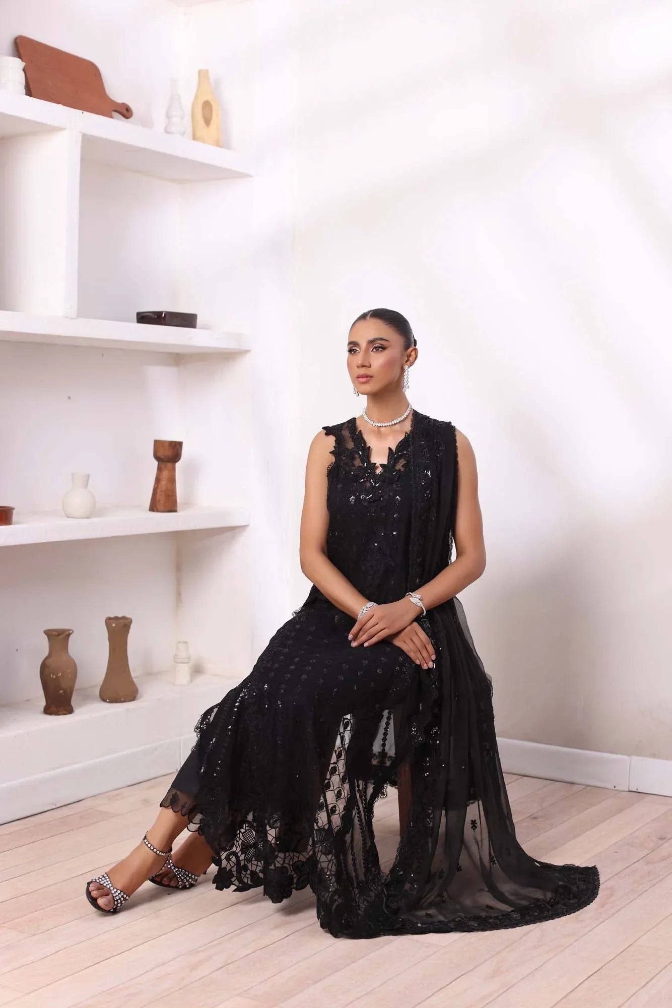 Noor by Saadia Asad | Noor Chiffon De Luxe | D4 - Aqsa Fabrics