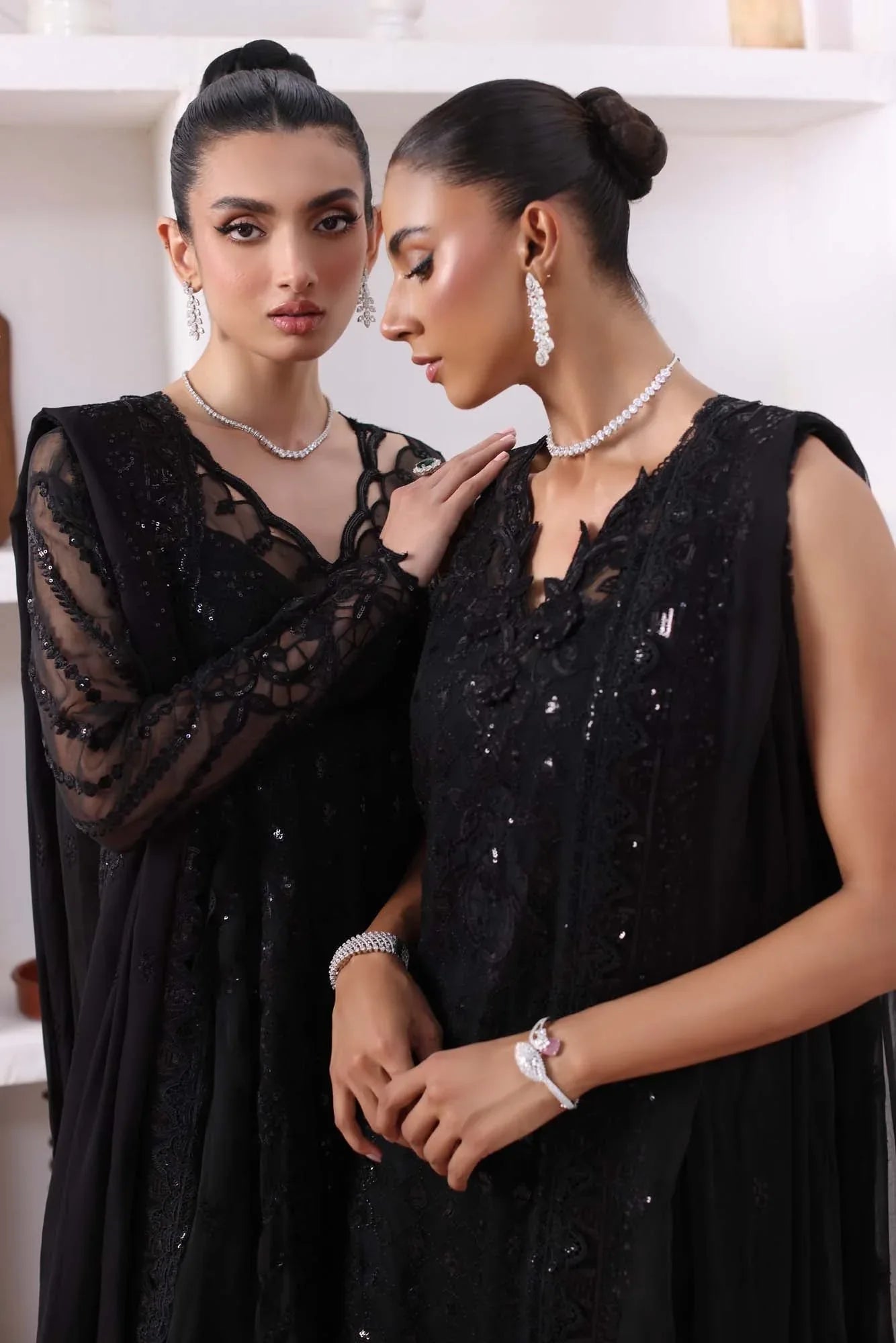 Noor by Saadia Asad | Noor Chiffon De Luxe | D4 - Aqsa Fabrics