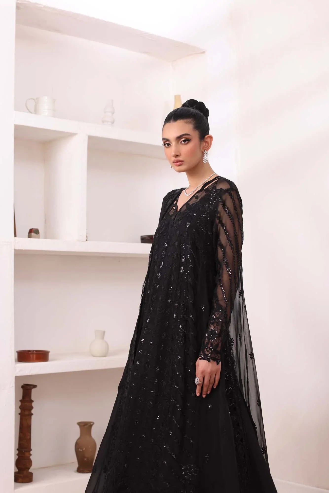 Noor by Saadia Asad | Noor Chiffon De Luxe | D4 - Aqsa Fabrics