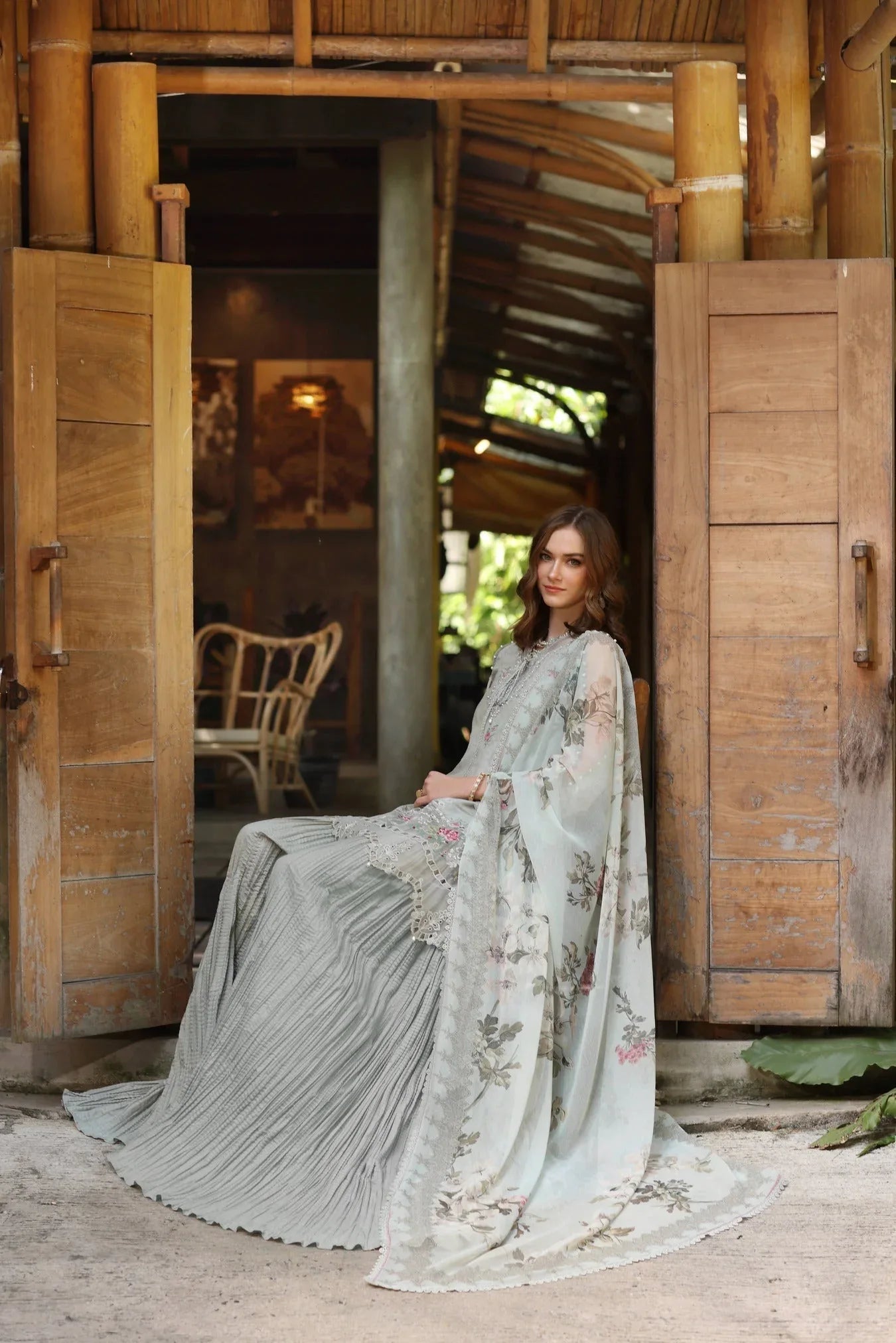 Noor by Saadia Asad | Eid Luxe Printedkari | D2-A - Aqsa Fabrics