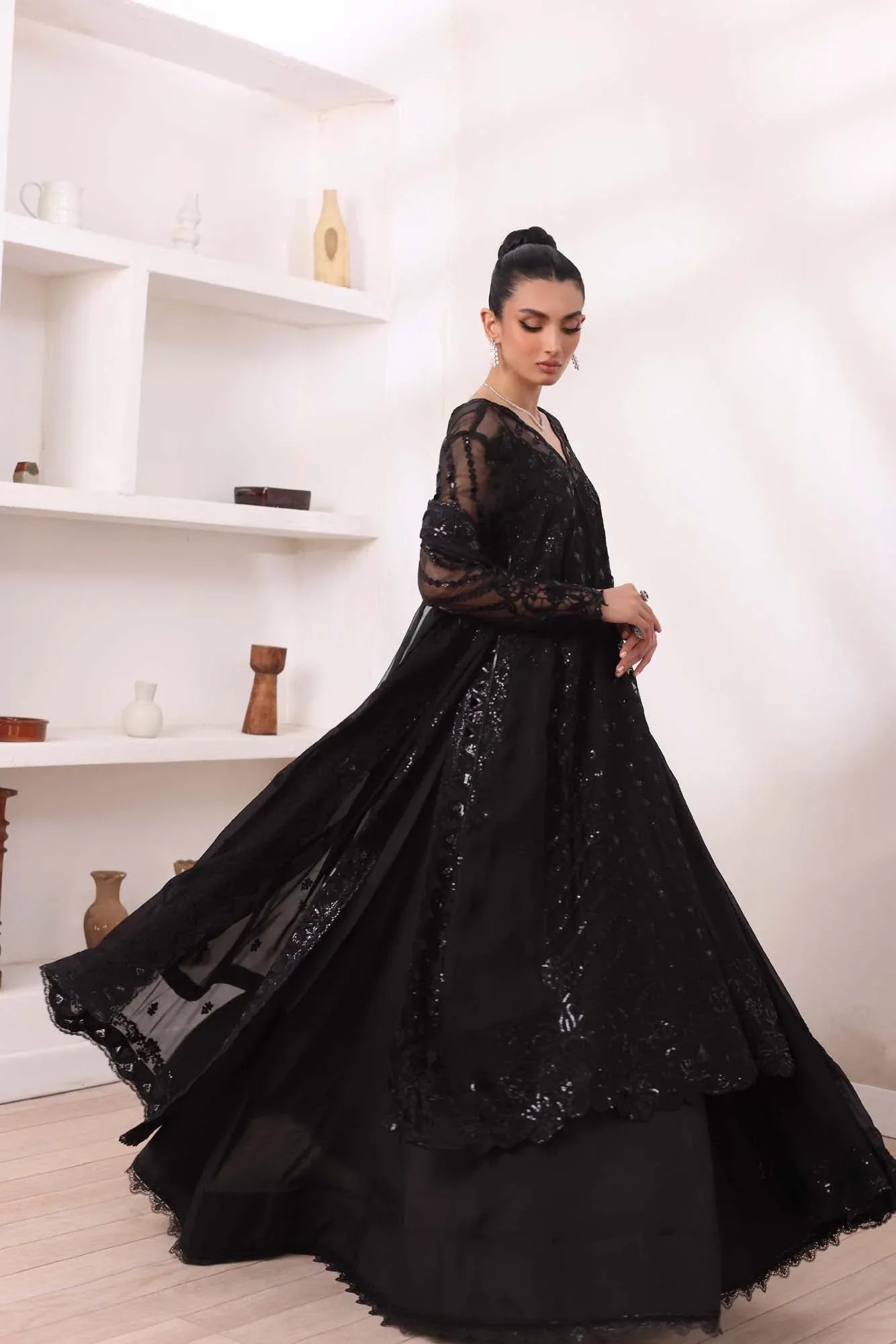 Noor by Saadia Asad | Noor Chiffon De Luxe | D4 - Aqsa Fabrics