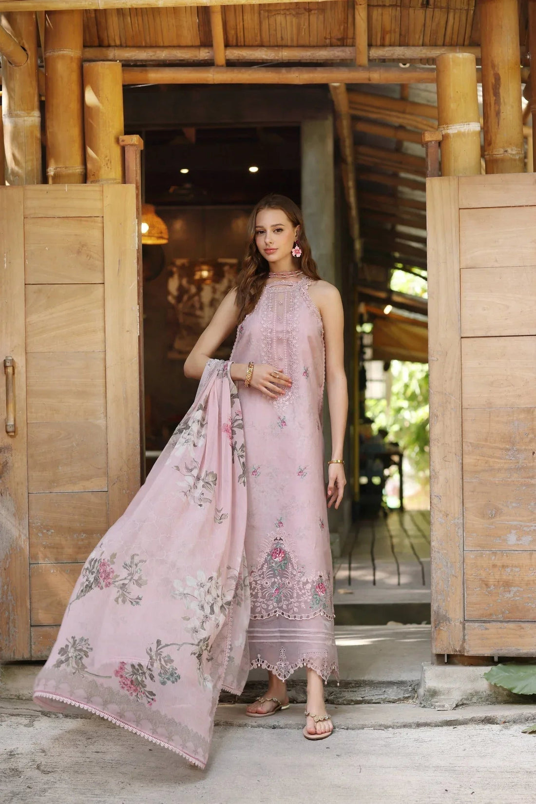 Noor by Saadia Asad | Eid Luxe Printedkari | D2-B - Aqsa Fabrics