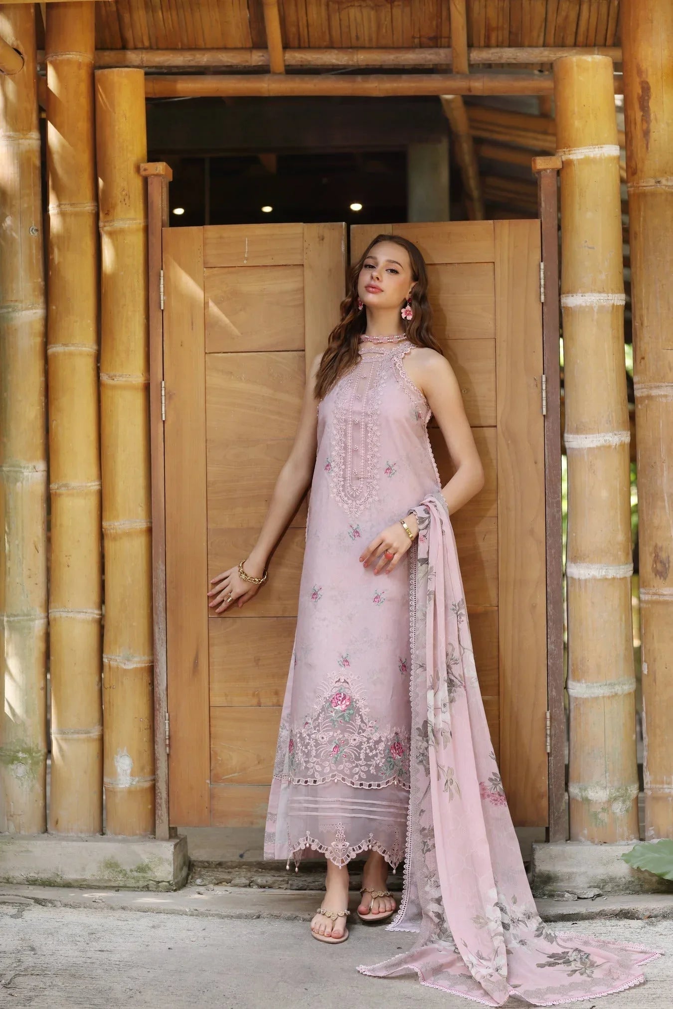 Noor by Saadia Asad | Eid Luxe Printedkari | D2-B - Aqsa Fabrics