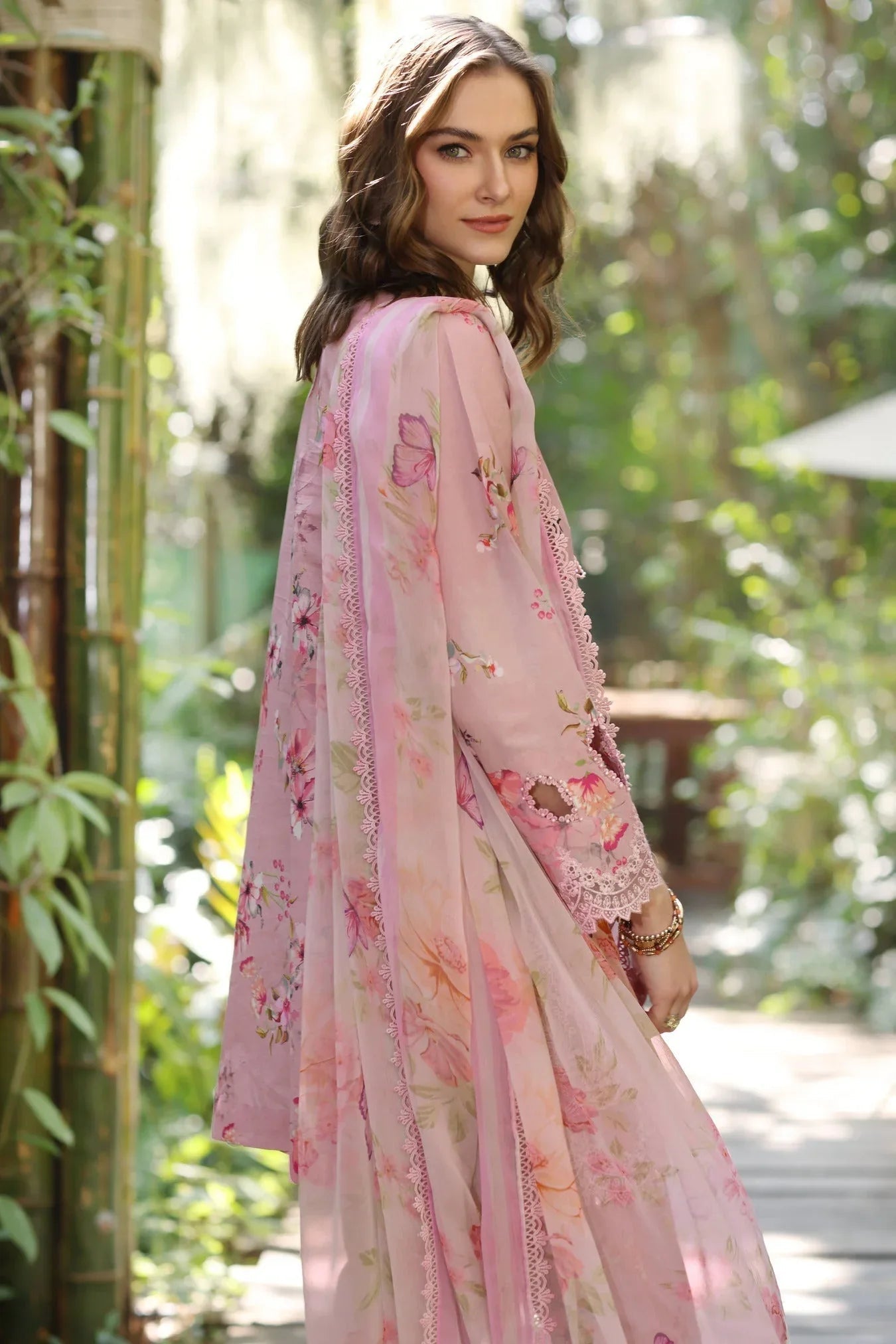 Noor by Saadia Asad | Eid Luxe Printedkari | D8-A - Aqsa Fabrics