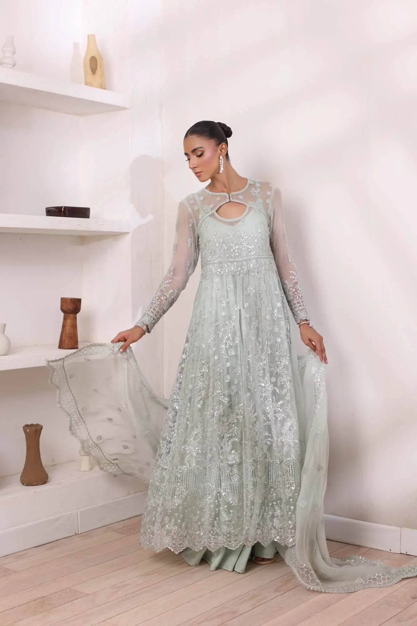 Noor by Saadia Asad | Noor Chiffon De Luxe | D8 - Aqsa Fabrics