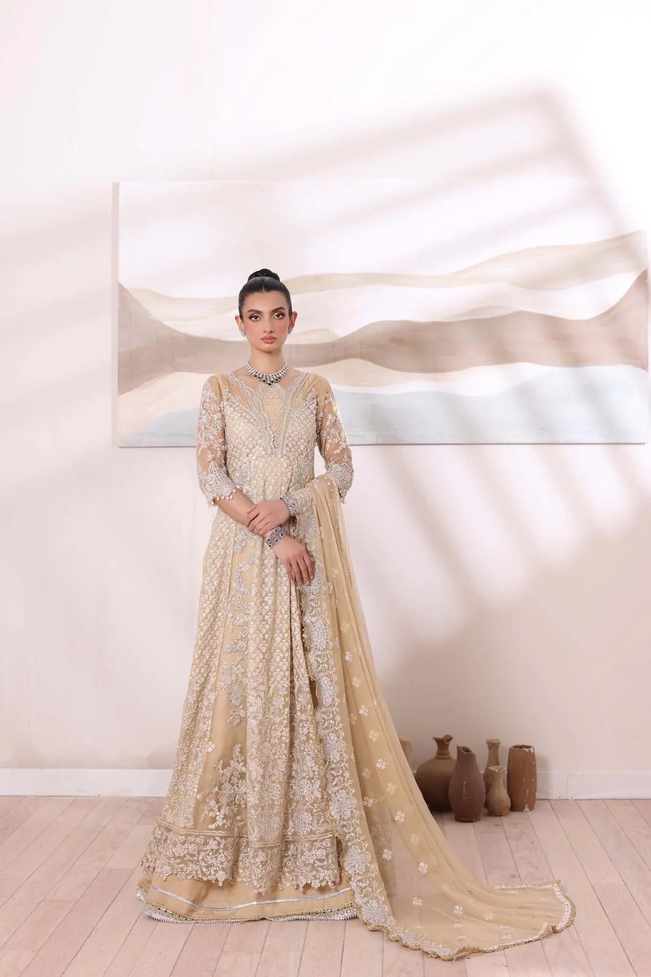 Noor by Saadia Asad | Noor Chiffon De Luxe | D1 - Aqsa Fabrics