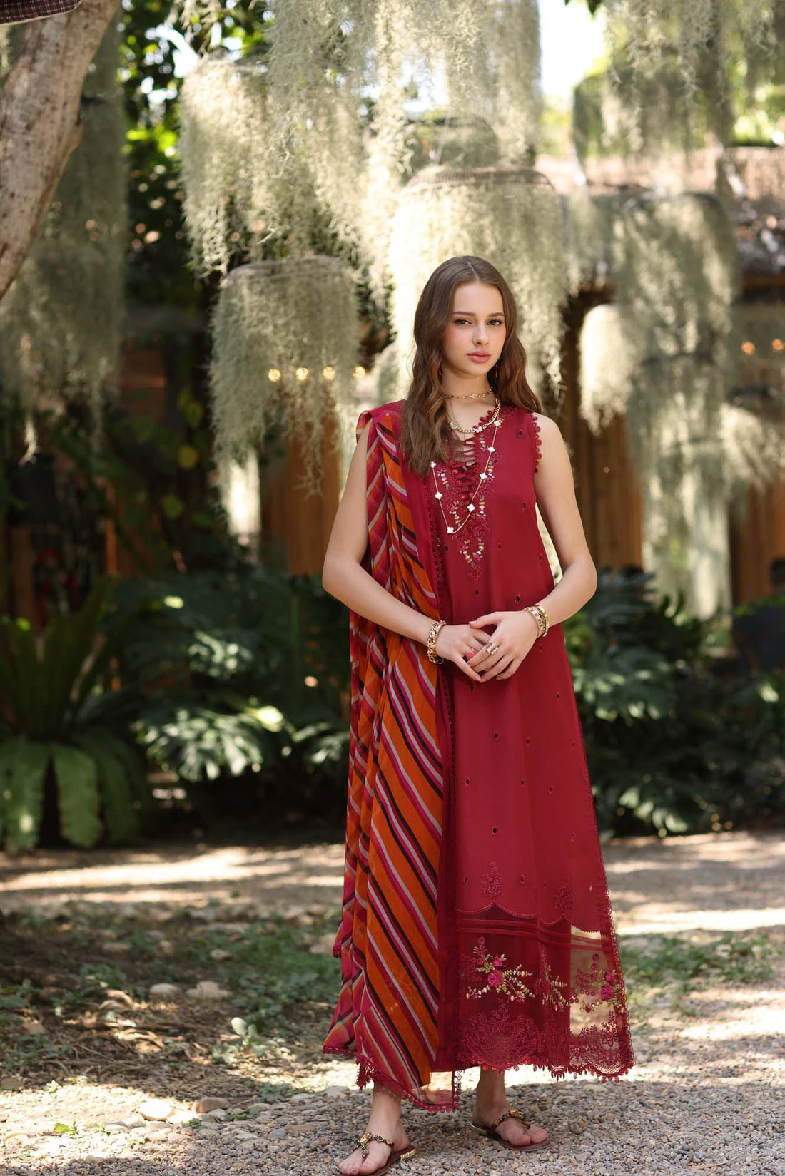 Noor by Saadia Asad | Eid Luxe Printedkari | D3-B - Aqsa Fabrics