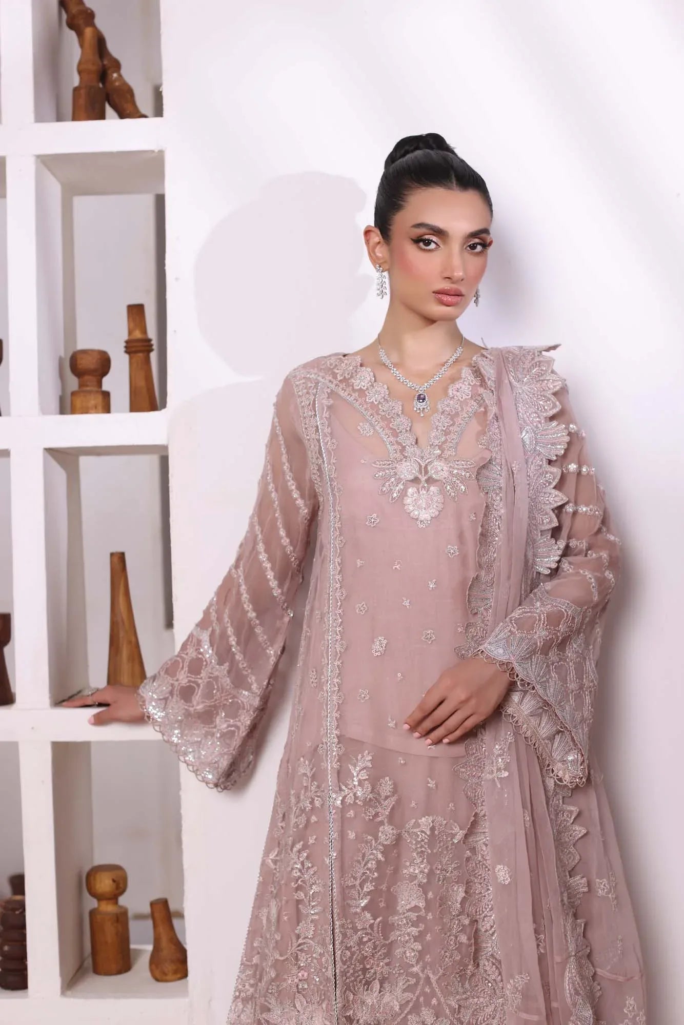 Noor by Saadia Asad | Noor Chiffon De Luxe | D3 - Aqsa Fabrics