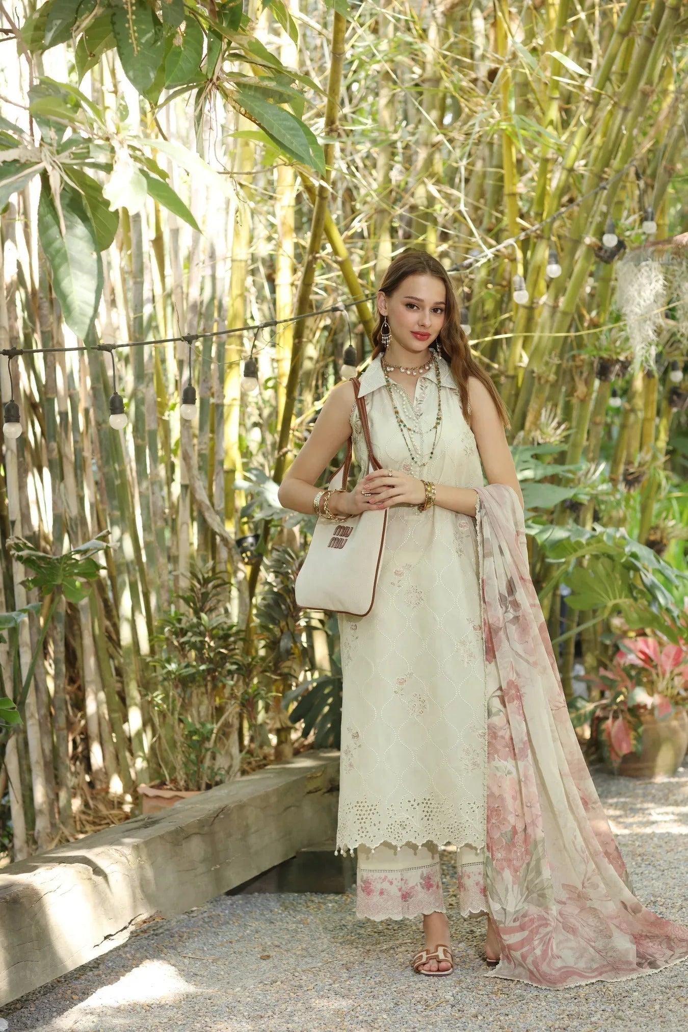 Noor by Saadia Asad | Eid Luxe Printedkari | D5-B - Aqsa Fabrics