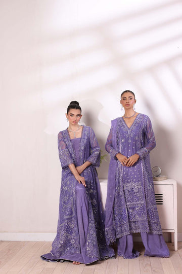 Noor by Saadia Asad | Noor Chiffon De Luxe | D2 - Aqsa Fabrics