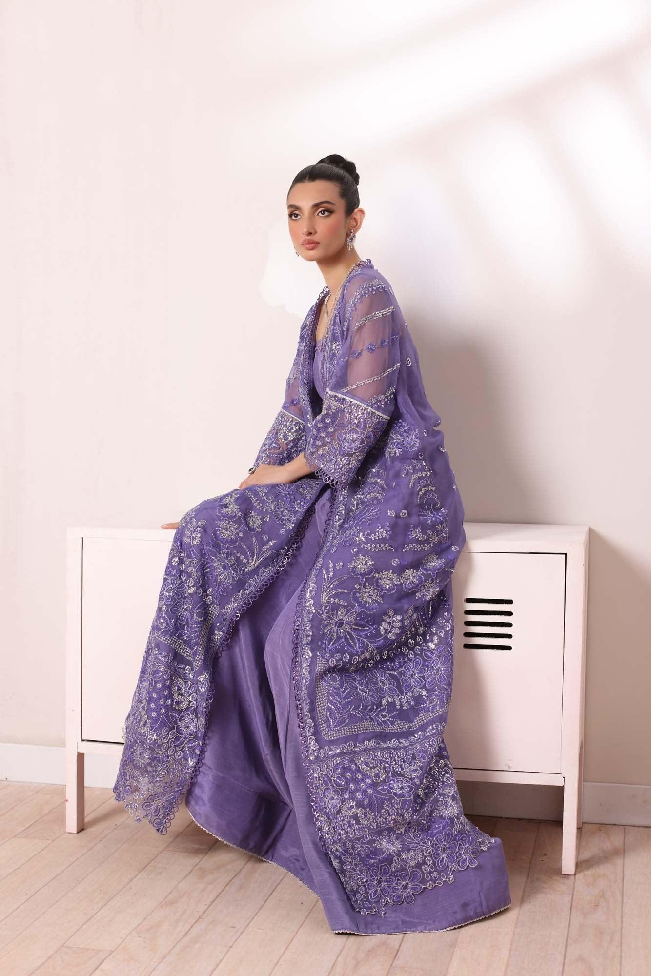 Noor by Saadia Asad | Noor Chiffon De Luxe | D2 - Aqsa Fabrics