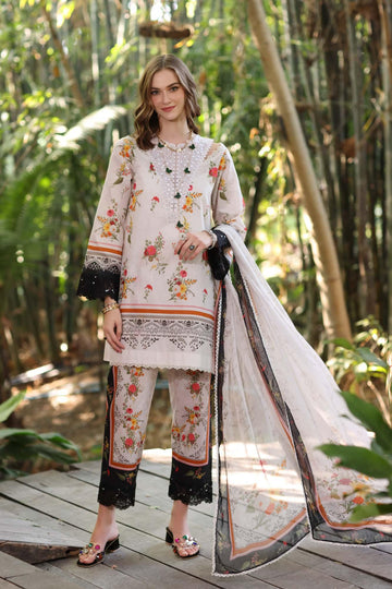 Noor by Saadia Asad | Eid Luxe Printedkari | D4-B - Aqsa Fabrics