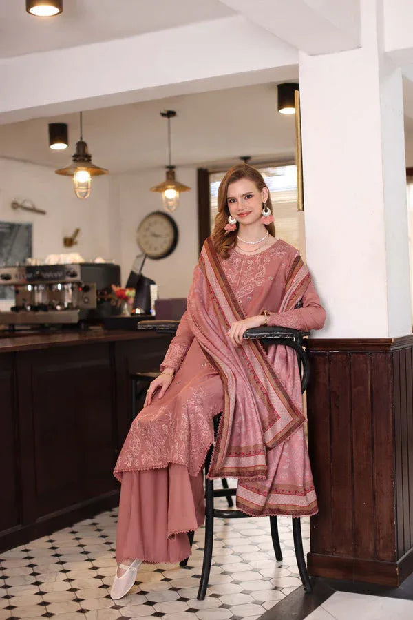 Noor by Saadia Asad | Winter Embroidered Printkhaas 25 | D2 - B - Aqsa Fabrics