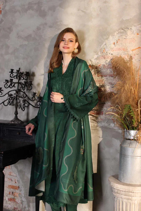 Noor by Saadia Asad | Winter Embroidered Printkhaas 25 | D3 - A - Aqsa Fabrics