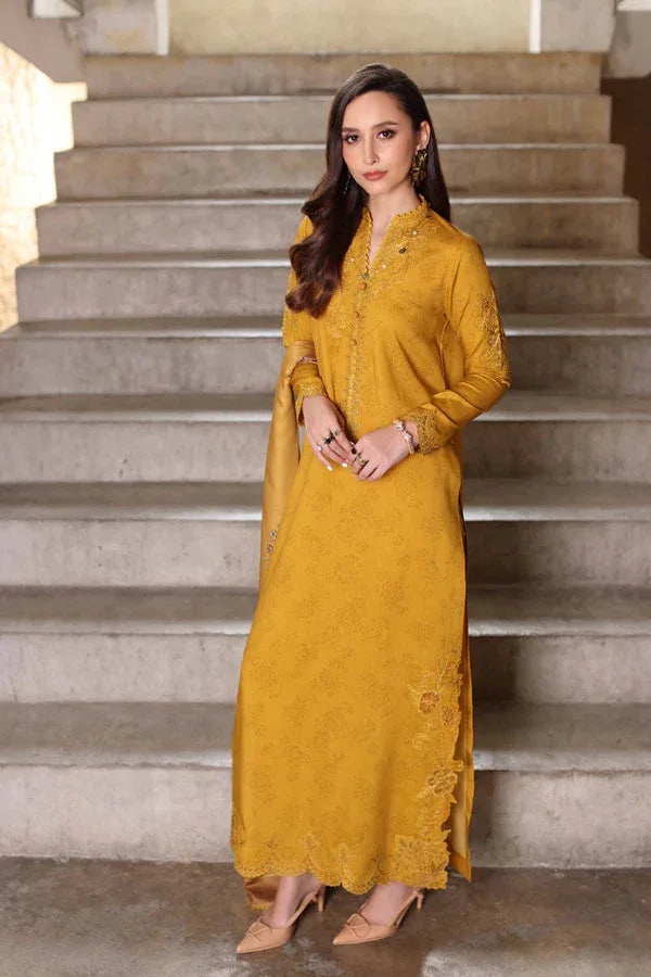 Noor by Saadia Asad | Winter Embroidered Printkhaas 25 | D3 - B - Aqsa Fabrics