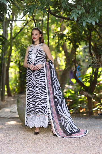 Noor by Saadia Asad | Eid Luxe Printedkari | D1-B - Aqsa Fabrics